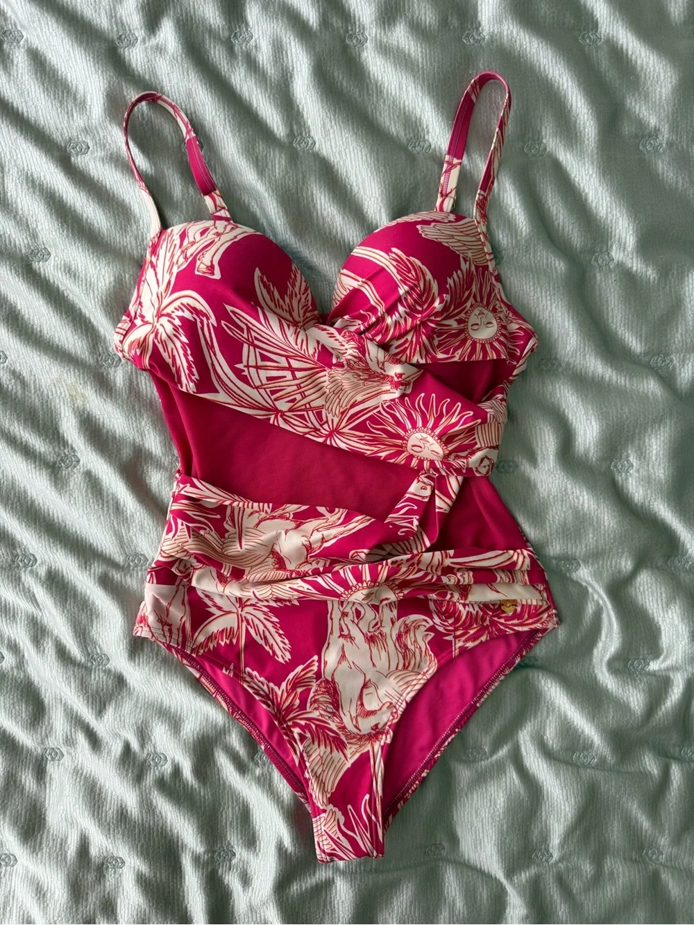 Chamela Colombia One Piece Swimsuit M Pink